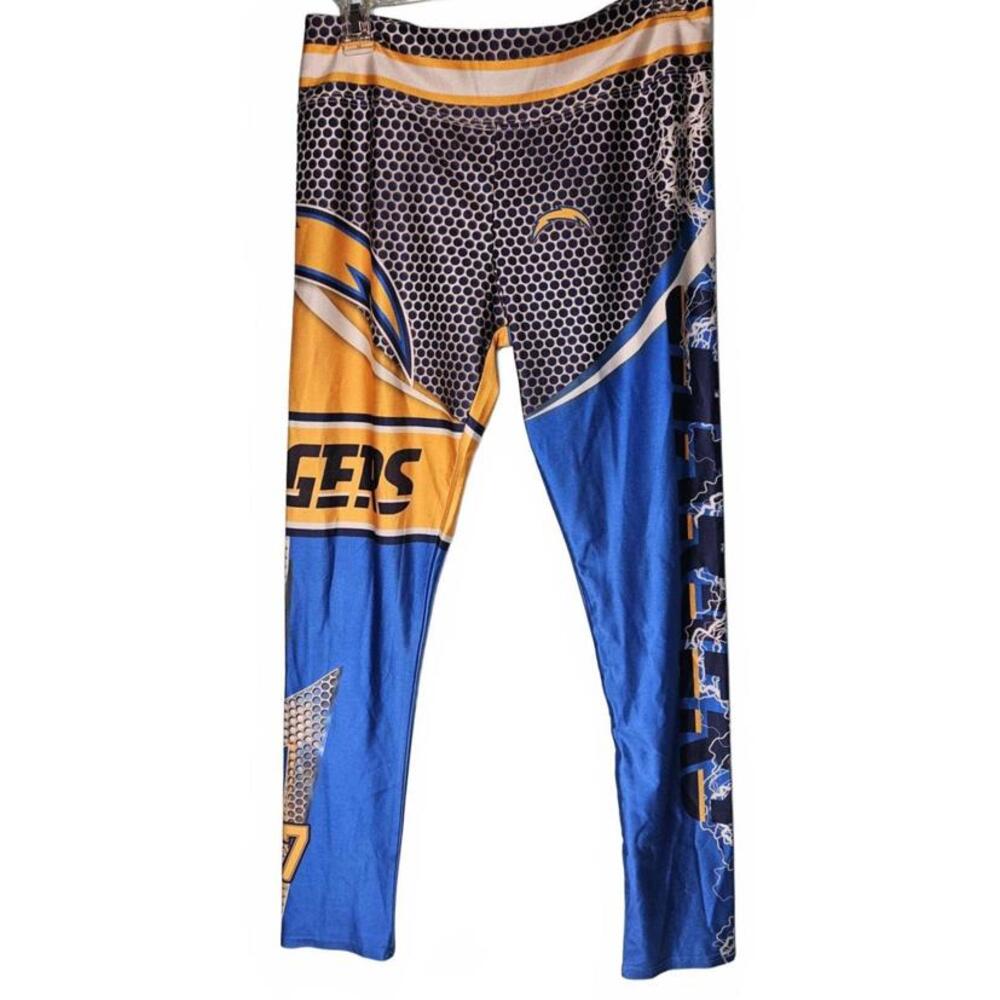 Los Angeles Chargers Womens Activewear Leggings Sporty Fan Gear NFL Apparel L/XL